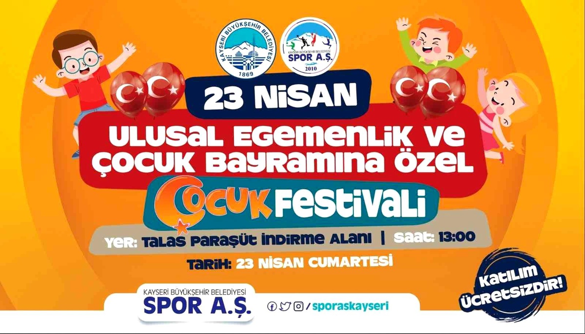 Büyükşehir\'den 23 Nisan\'da \'çocuklara özel festival\'