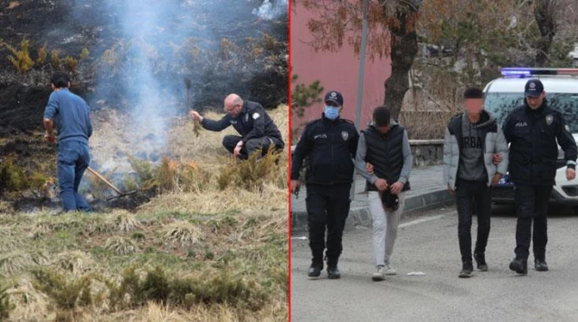 Erzurum'da Tiktok videosu için, mesire alanını yaktılar: Video çekip paylaştılar