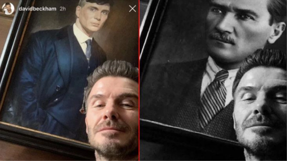 David Beckham\'ın Atatürk portresi önünde fotoğraf paylaştığı iddiası
