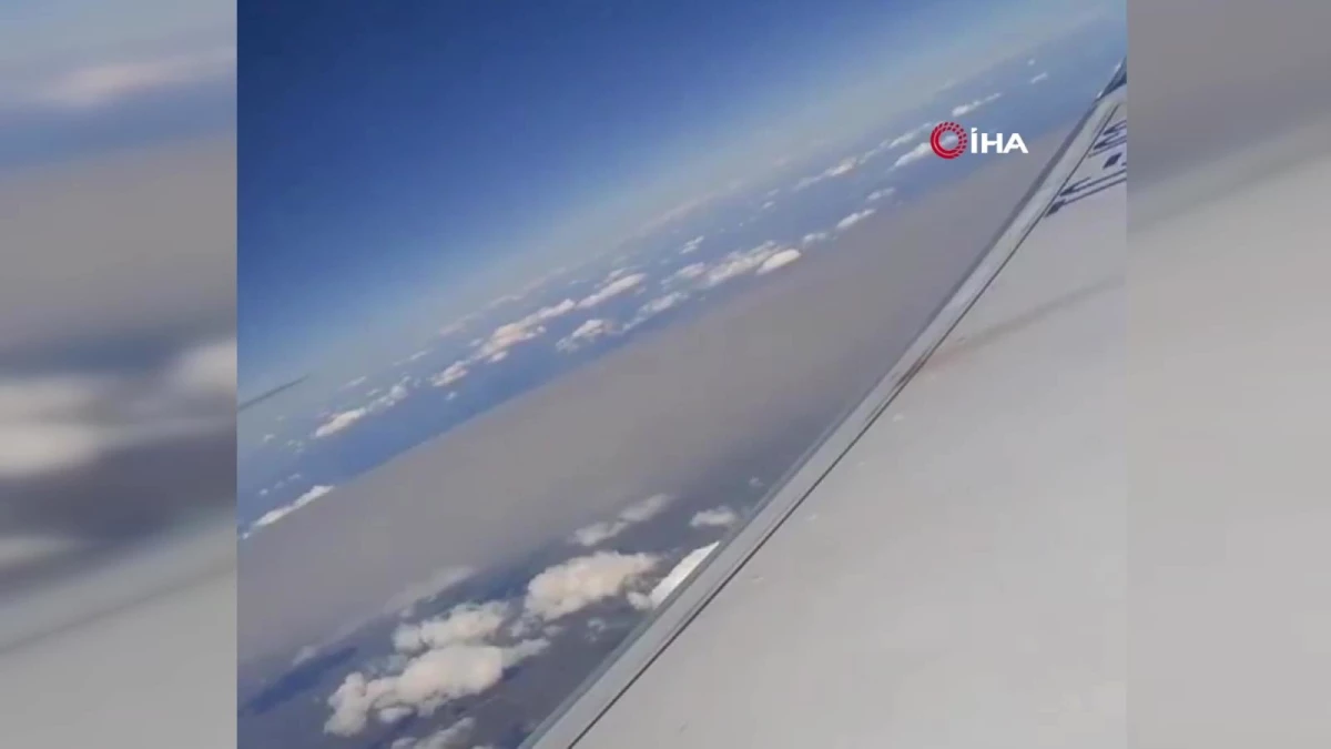 İstanbul\'u kaplayan toz bulutu uçaktan görüntülendi