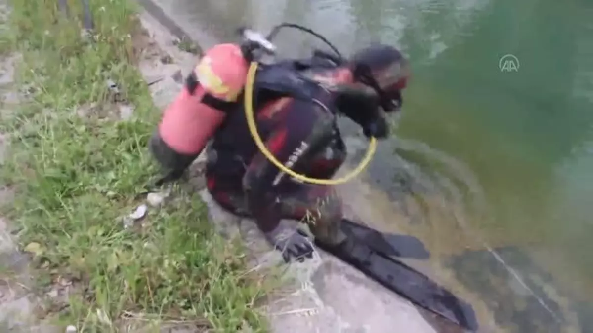 Sulama kanalına devrilen otomobildeki 2 kişi yaralandı