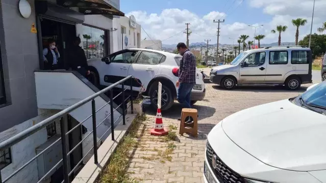 Vitesi karıştırınca işletmeye çarptı