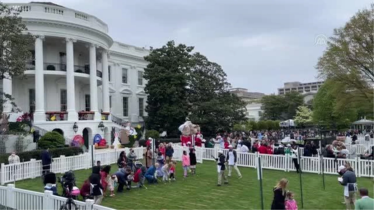 WASHINGTON - Biden, Beyaz Saray\'da Paskalya dolayısıyla çocuklarla yumurta yuvarladı (3)