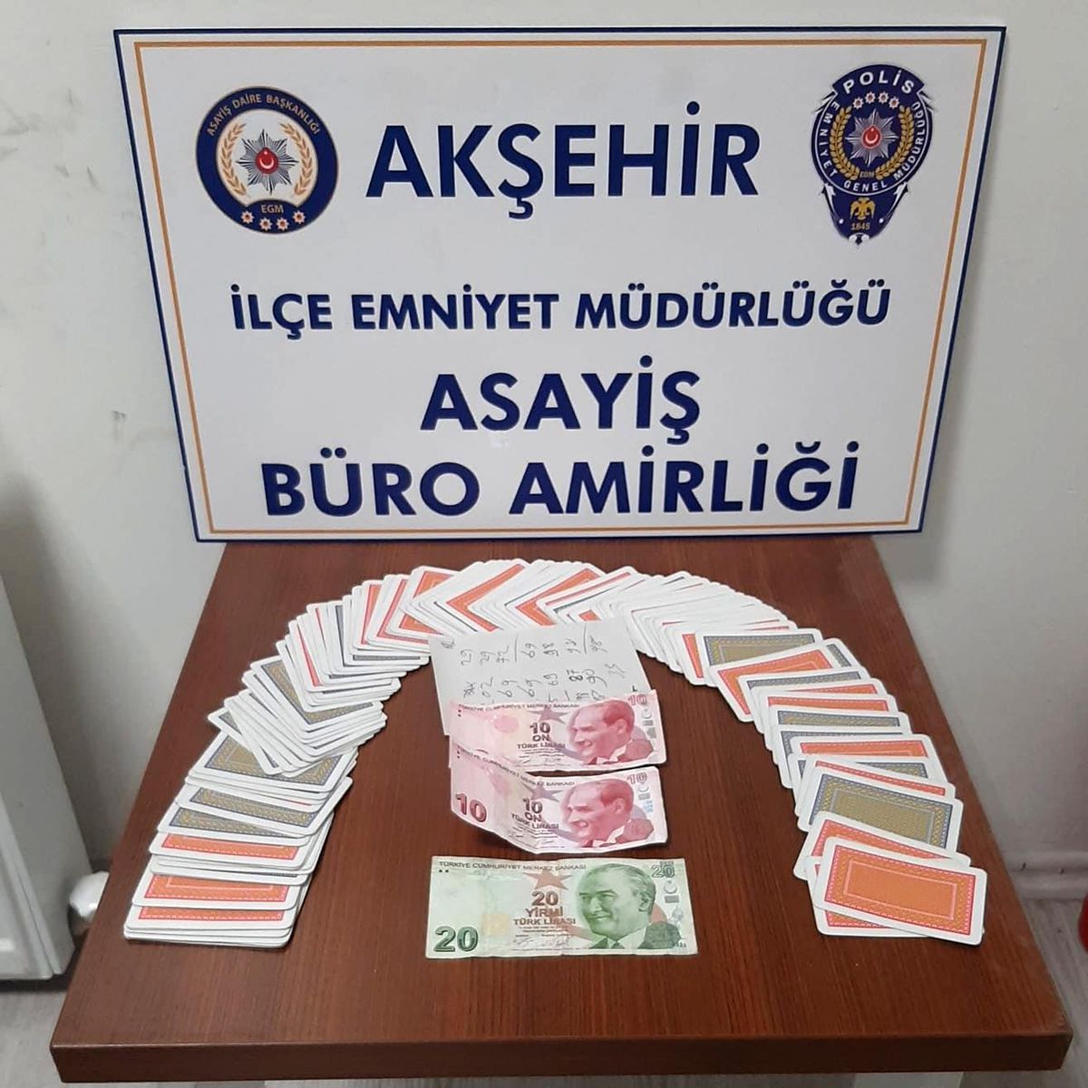 Konya\'da kumar oynayan 5 kişiye 9 bin lira ceza