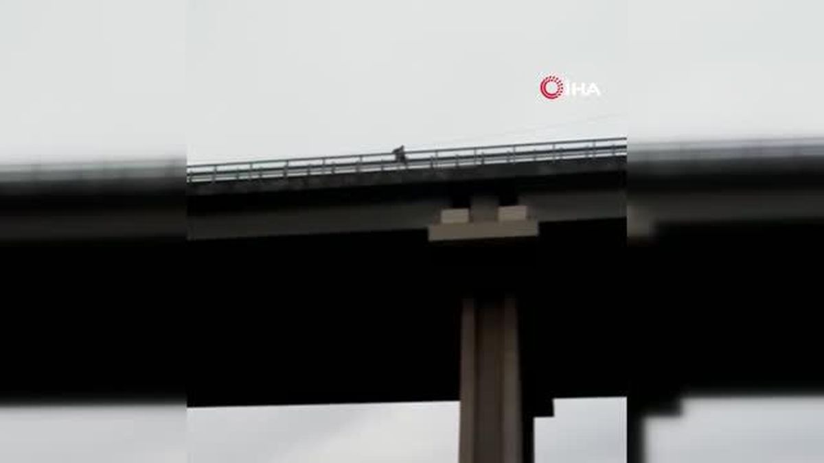 Eyüpsultan Nurtepe Viyadüğü'nde intihar girişimi