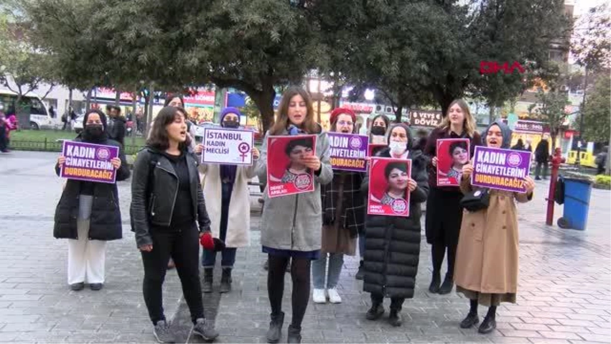 Gaziosmanpaşa\'da kadınlar Demet Arslan\'ın öldürülmesini protesto etti