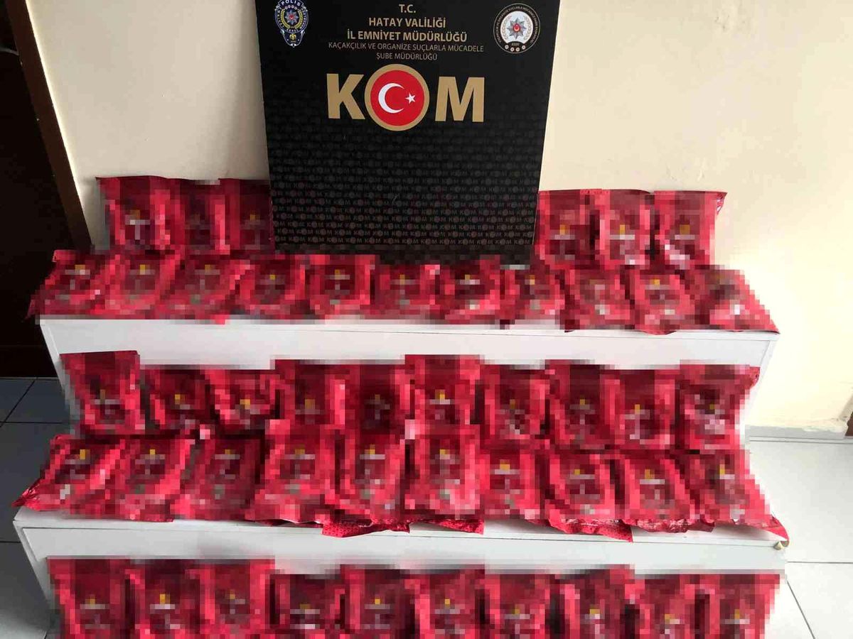 Hatay\'da 50 kilo kaçak nargile tütünü ele geçirildi