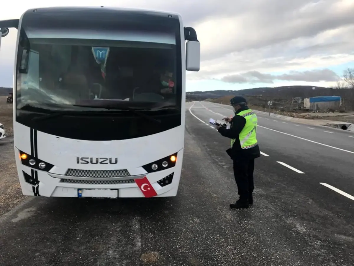 İşçi ve personel taşıyan servislere özel denetim gerçekleştirildi