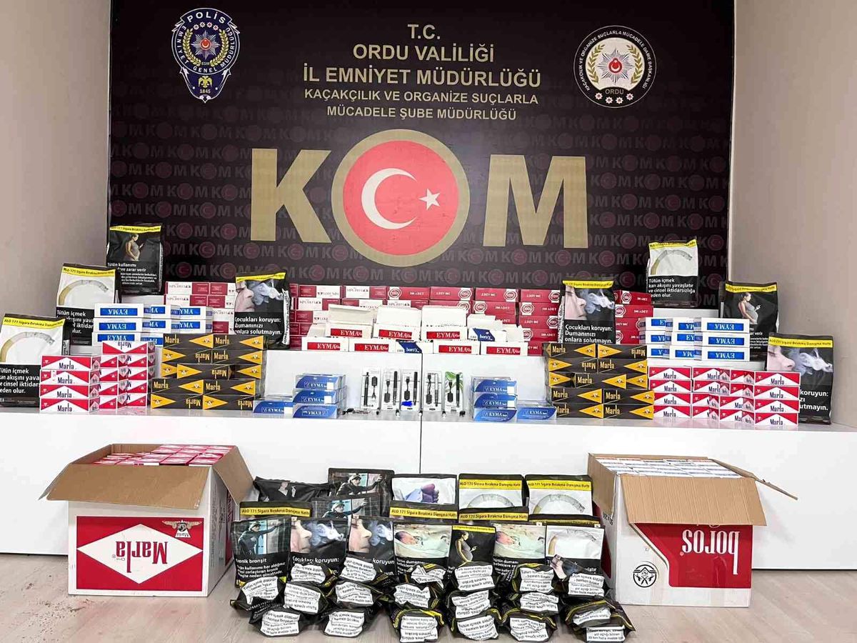 Ordu\'da kaçak tütüne karşı mücadele