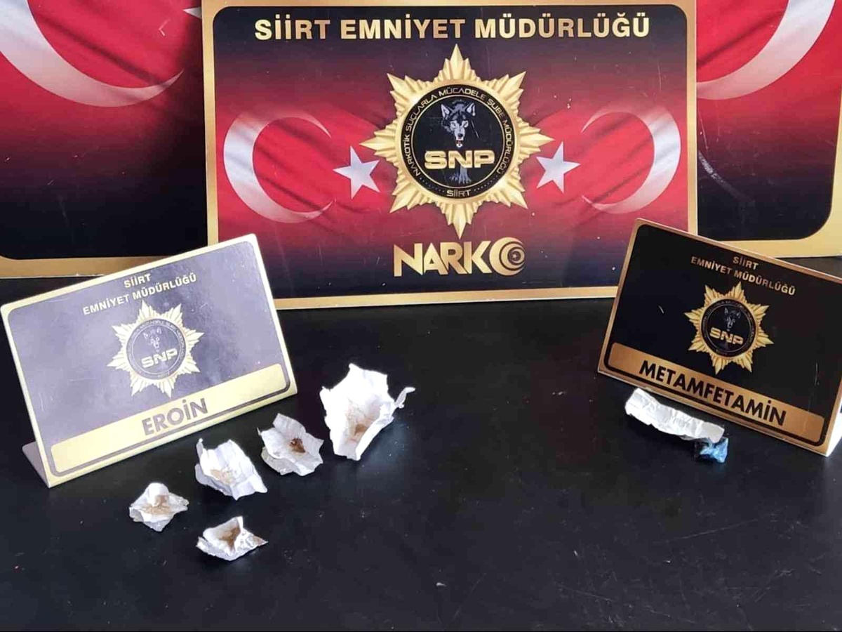 Siirt\'te şüpheli şahsın üst aramasında uyuşturucu madde ele geçirildi