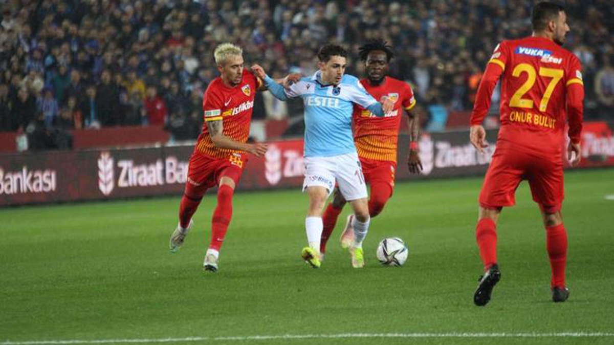 Trabzonspor, sahasında Kayserispor\'u tek golle geçti!