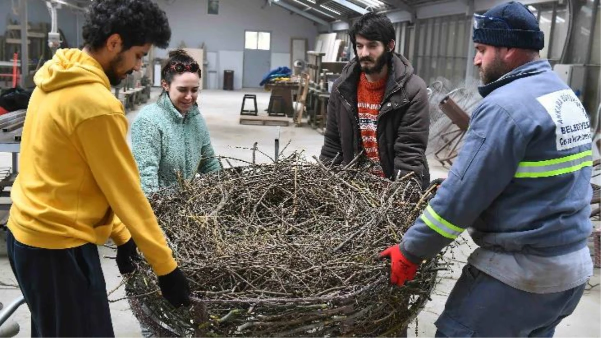 ABB\'den sıcacık proje: Atık malzemeler geri dönüştürülerek göçmen kuşlara özel yuva yapıldı