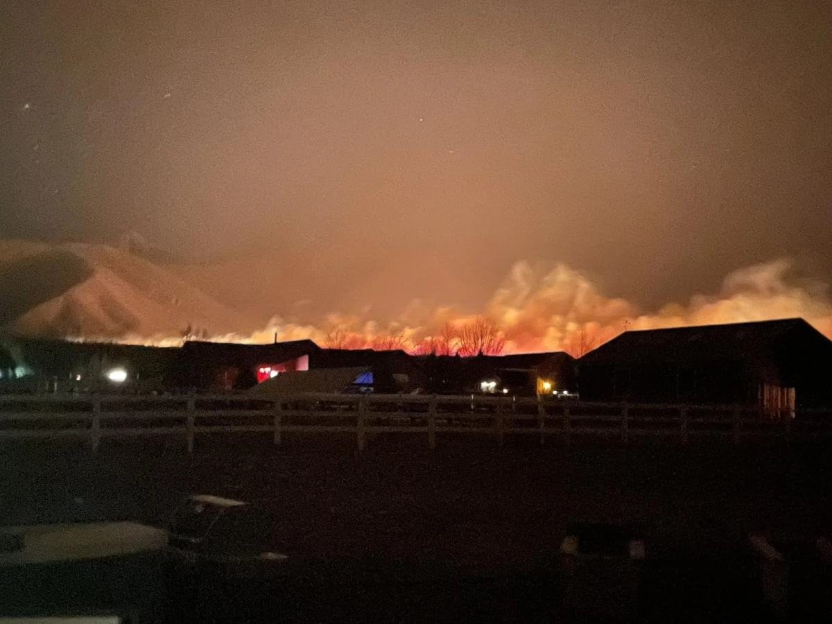 Son dakika haber | Arizona\'da orman yangını şiddetli rüzgarın etkisiyle giderek yayılıyor