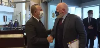 Dışişleri Bakanı Çavuşoğlu, AB Komisyonu Kıdemli Başkan Yardımcısı Timmermans'la görüştü