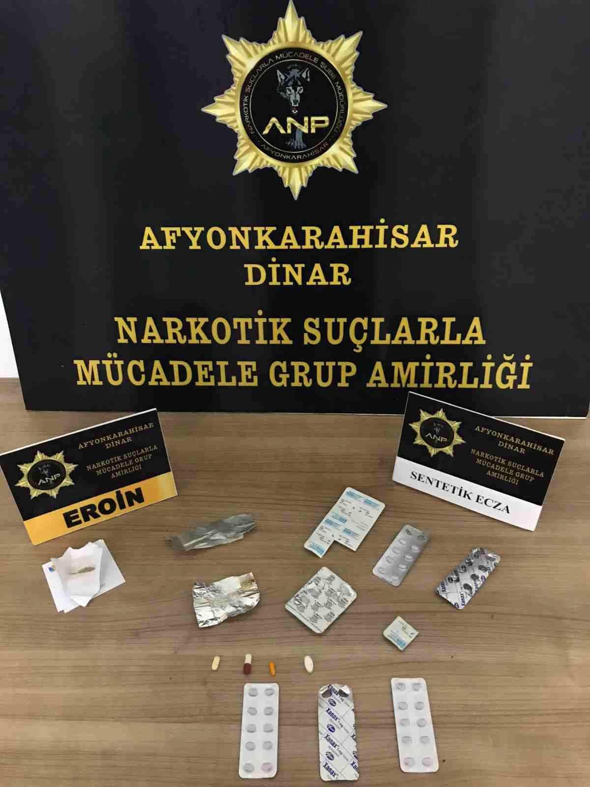 Durdurulan kamyonda eroin ve uyuşturucu hap ele geçirildi