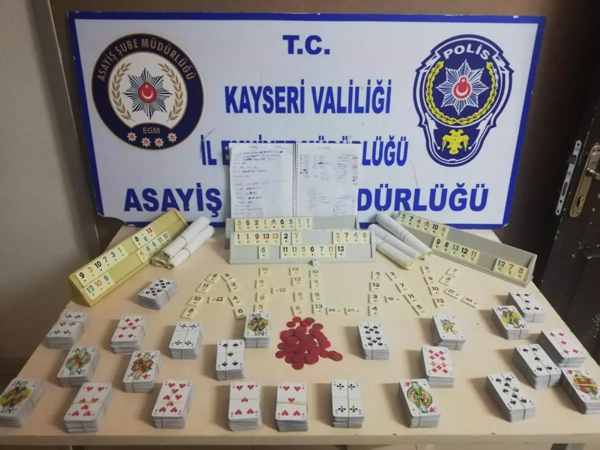 Son dakika: Kayseri\'de kumar operasyonunda 29 kişiye para cezası verildi