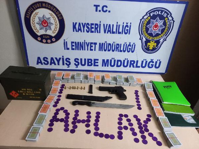 Kayseri'de kumar oynayan 23 kişiye 41 bin TL ceza