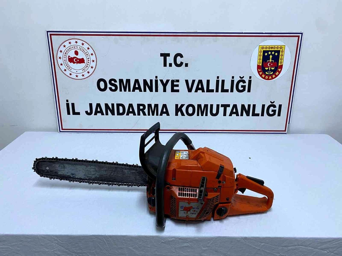 Osmaniye\'de hızar makinesi çalan şüpheli yakalandı