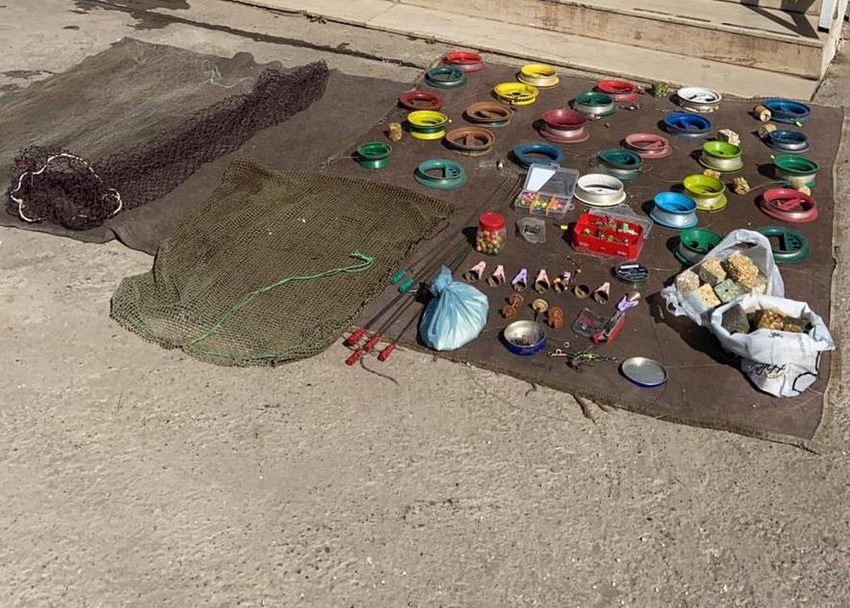 Şanlıurfa\'da kaçak balık avlayanlara 6 bin 144 lira ceza uygulandı