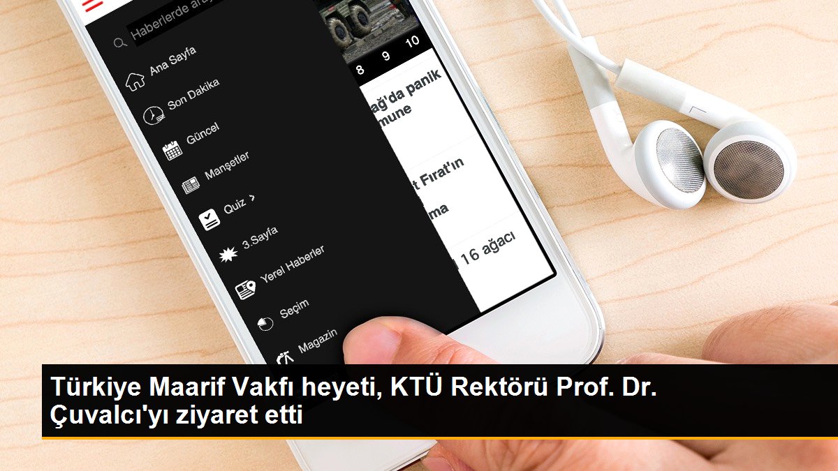 Türkiye Maarif Vakfı heyeti, KTÜ Rektörü Prof. Dr. Çuvalcı\'yı ziyaret etti