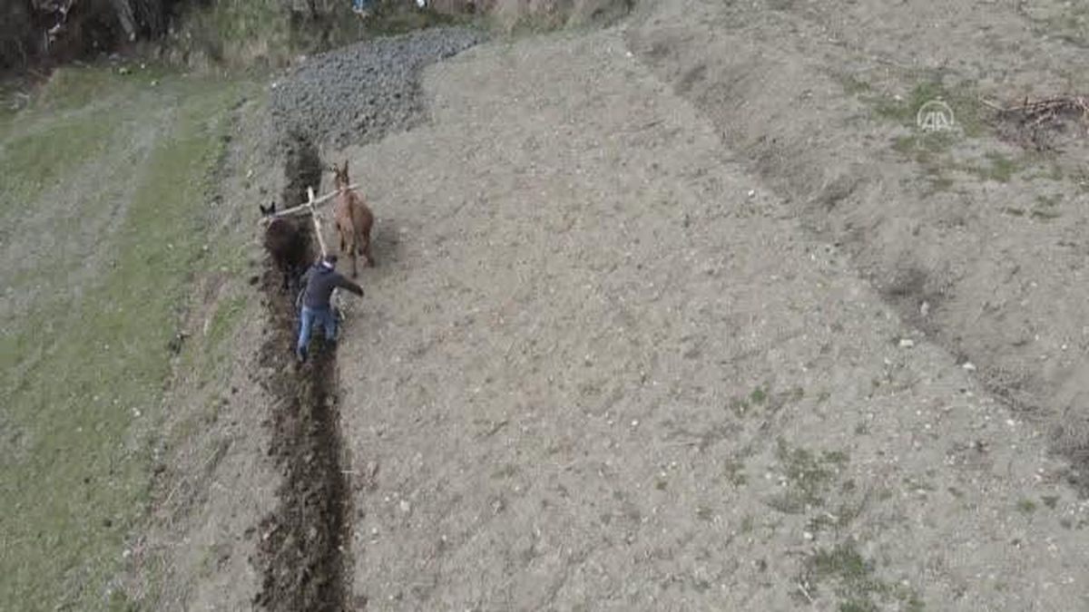 Atıl bırakılan küçük ve eğimli arazileri tarıma kazandırıyor