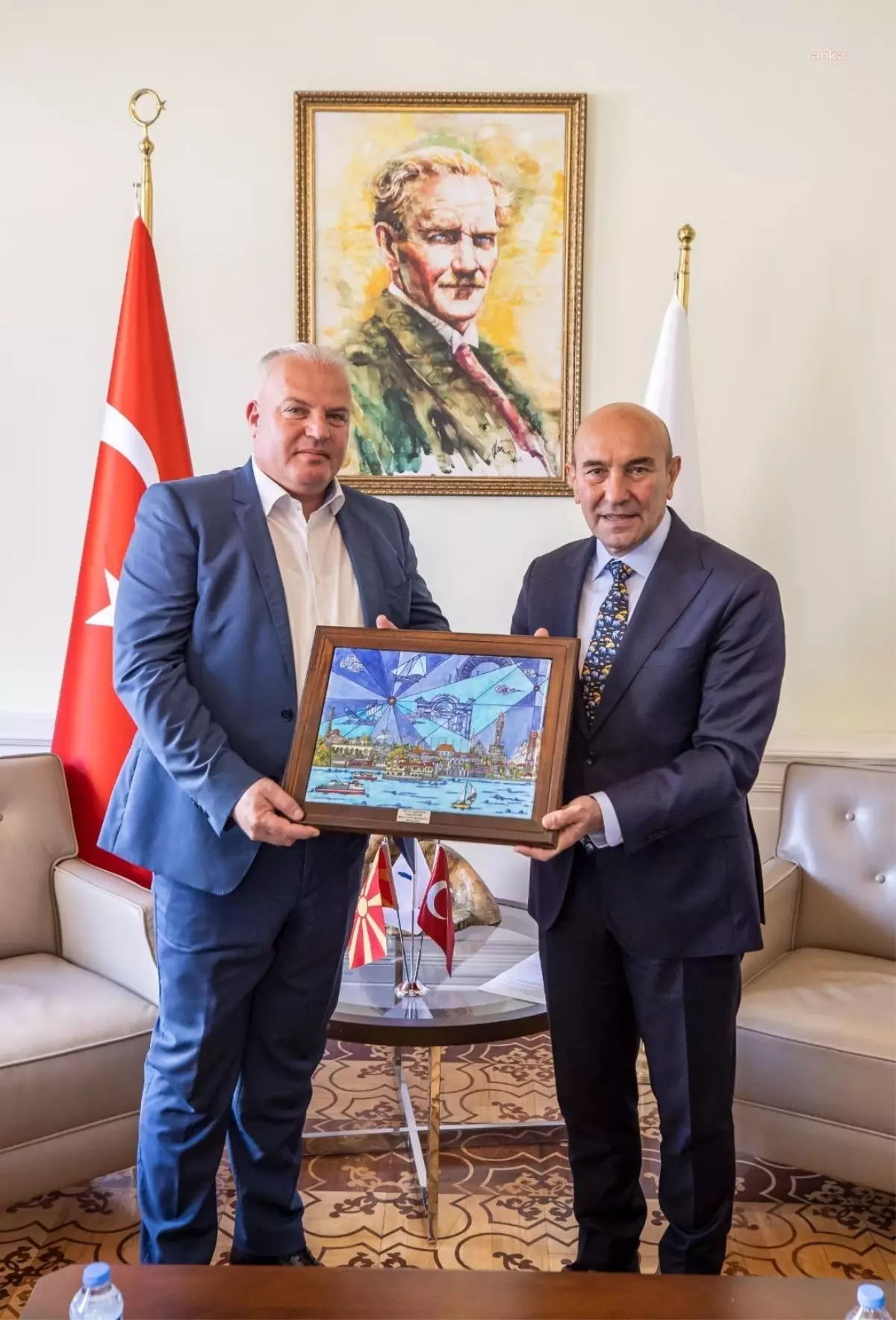 Başkan Soyer Delçevo Belediye Başkanı Trajkovski'yi Ağırladı