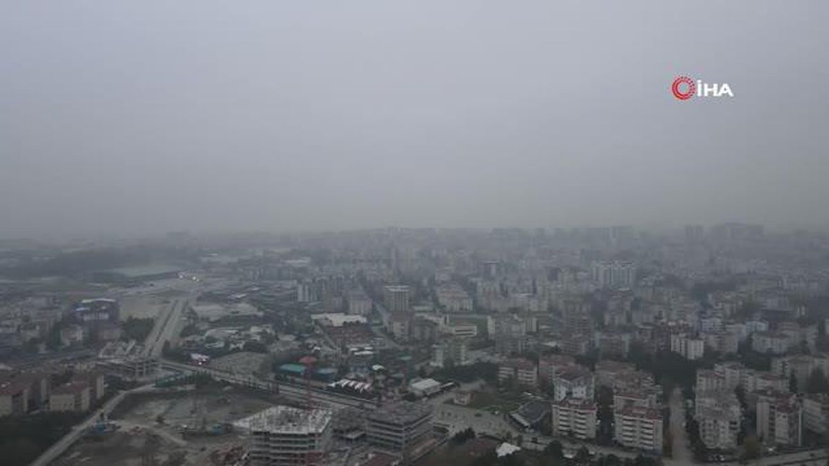 Bursa'nın üzerini kaplayan bulutları delen dron, gökyüzünün görülmeyen kısmını böyle kayda aldı