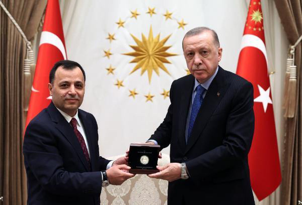 Cumhurbaşkanı Erdoğan, AYM Başkanı Arslan\'ı kabul etti