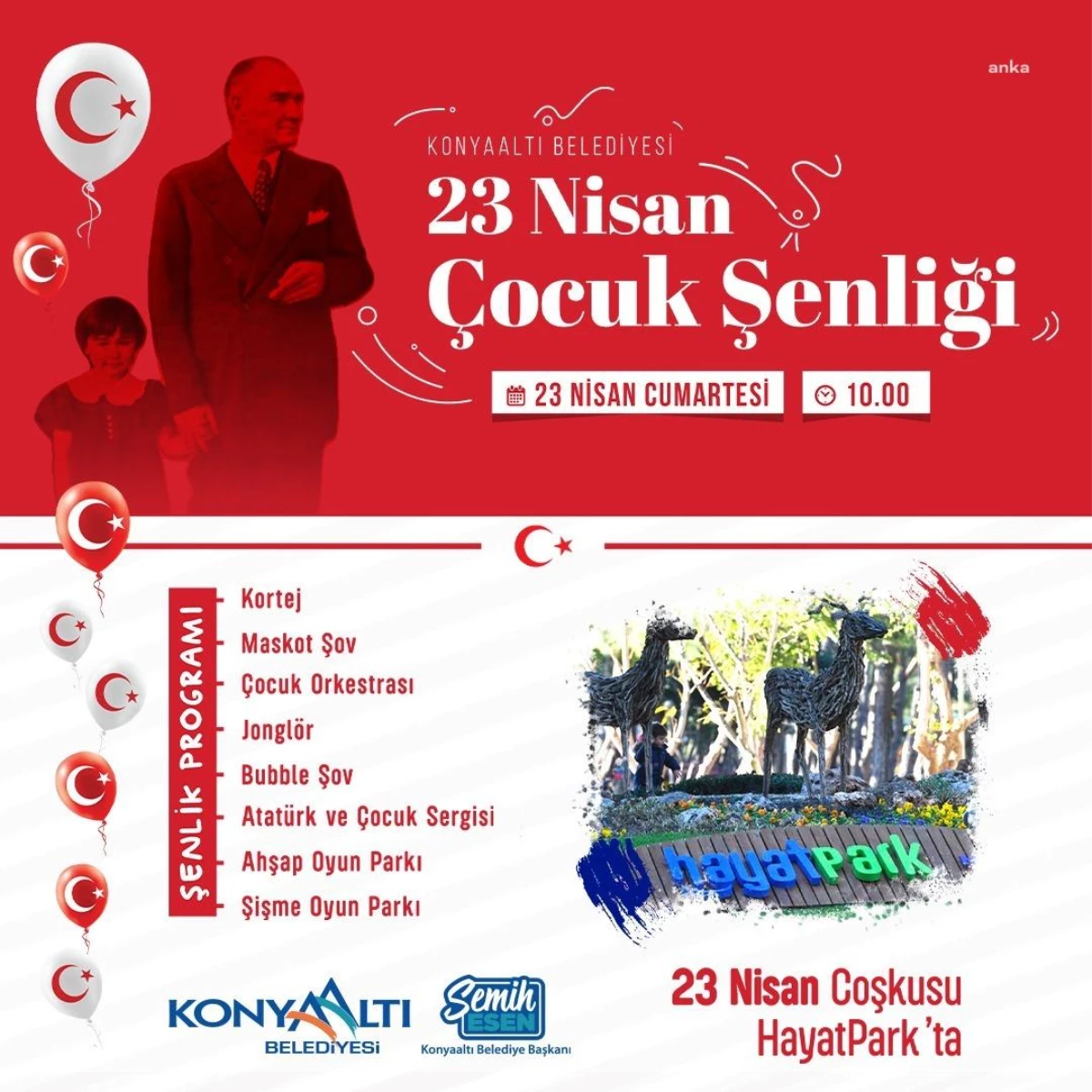 Konyaaltı\'nda 23 Nisan Hazırlıkları Tamam