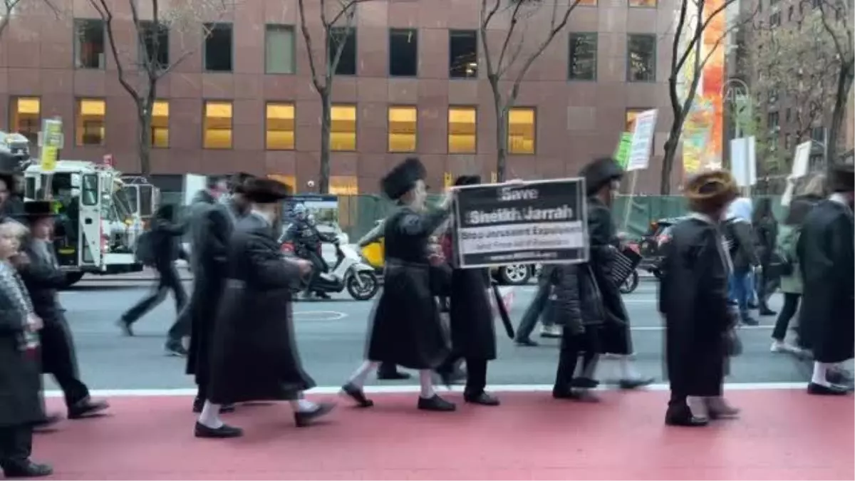 New York\'ta İsrail karşıtı protesto gösterisi