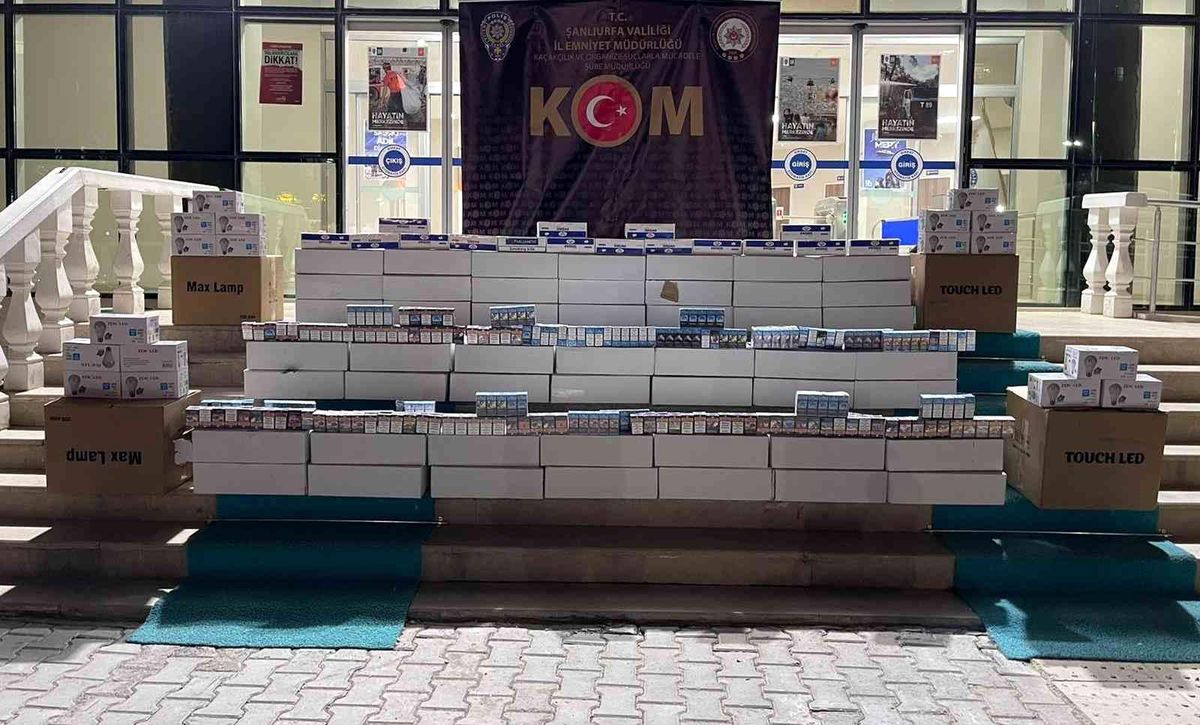 Şanlıurfa\'da gümrük kaçağı ampul ele geçirildi