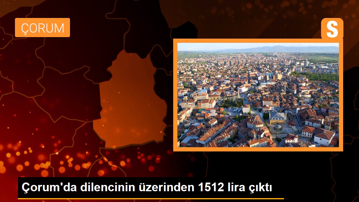 Dilencinin üzerinden 1512 lira çıktı