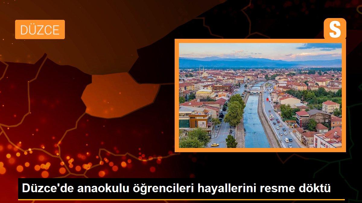 Düzce\'de anaokulu öğrencileri hayallerini resme döktü