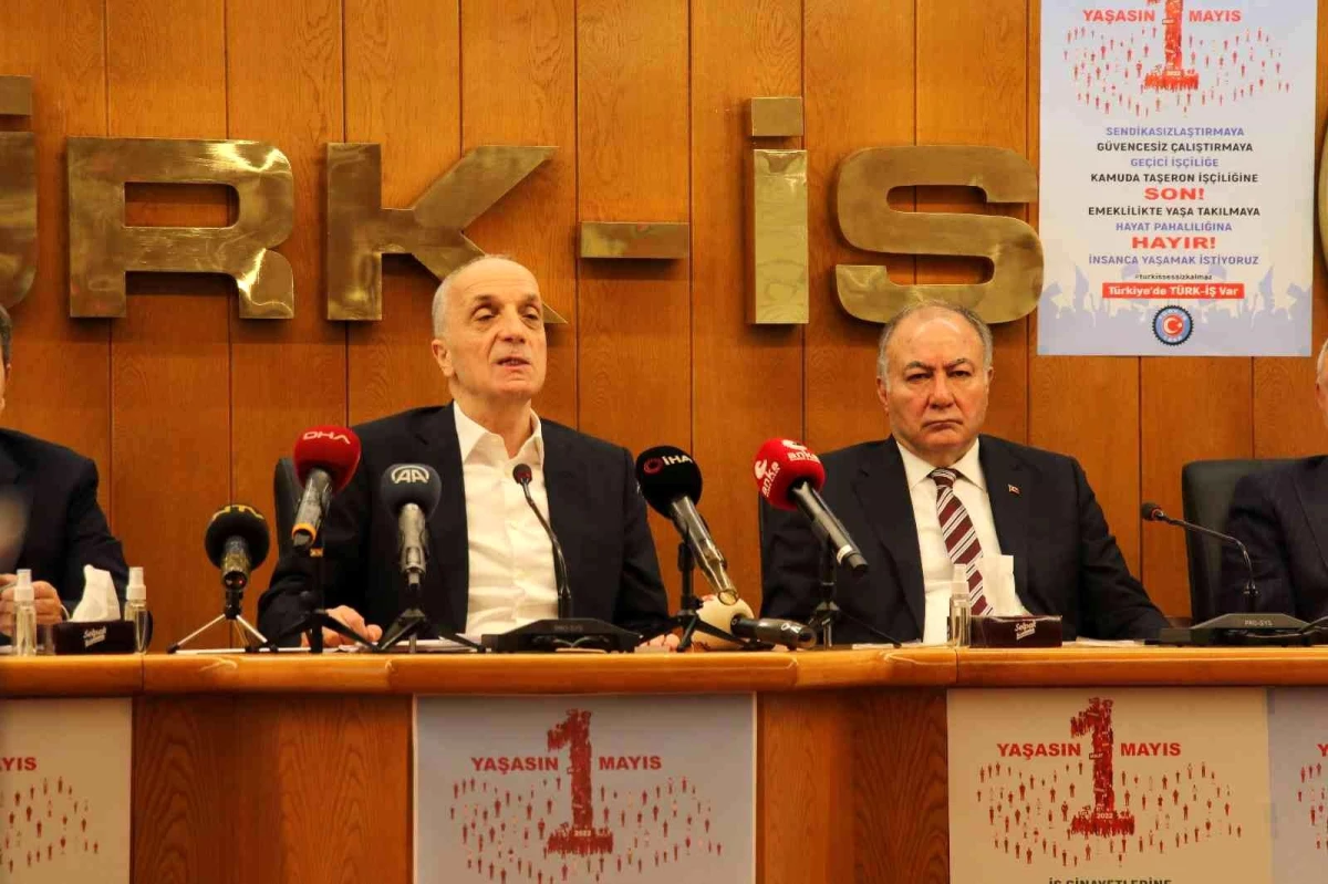 TÜRK-İŞ Genel Başkanı Ergün Atalay: "1 Mayıs günü Taksim anıtına çelenk koyacağız"