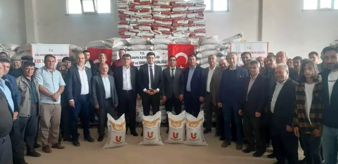 Aslanapa\'da çiftçilere 31 bin 800 kilogram nohut tohumu dağıtıldı