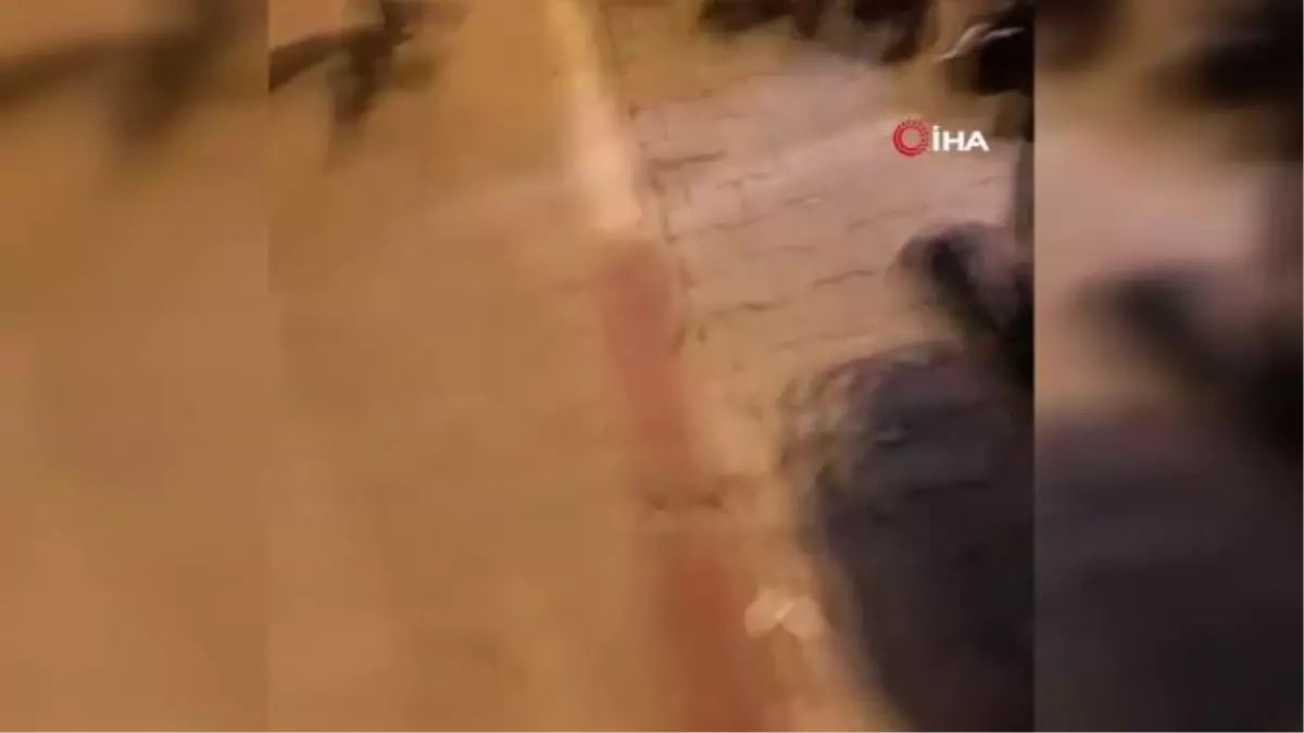 Kimlik kontrolüne itiraz eden alkollü şahıslar, trafik polislerine saldırdı... O anlar kamerada