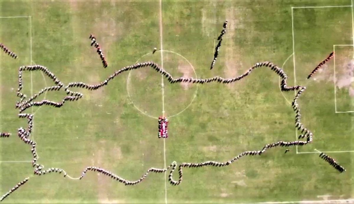 Kutlamalara dev Türkiye haritası koreografisi damga vurdu