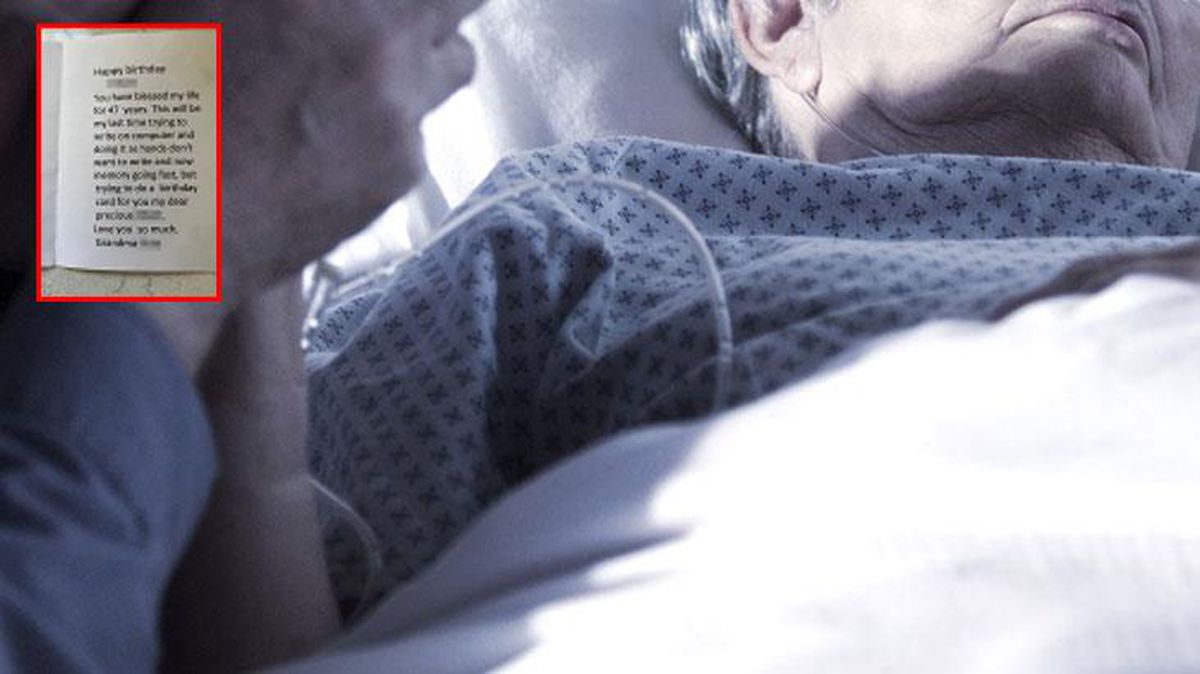 Ölüm döşeğindeki babaannesinin yazdığı son notu görünce duygularına hakim olamadı!