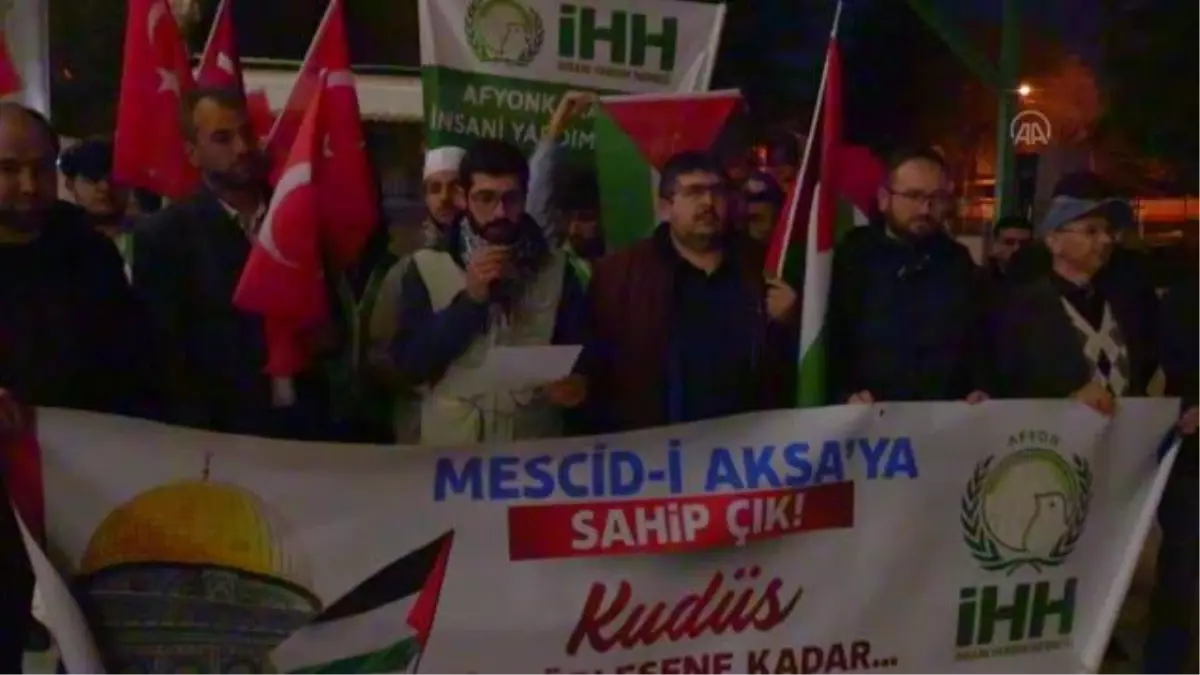 AFYONKARAHİSAR - İsrail\'in Mescid-i Aksa baskını protesto edildi