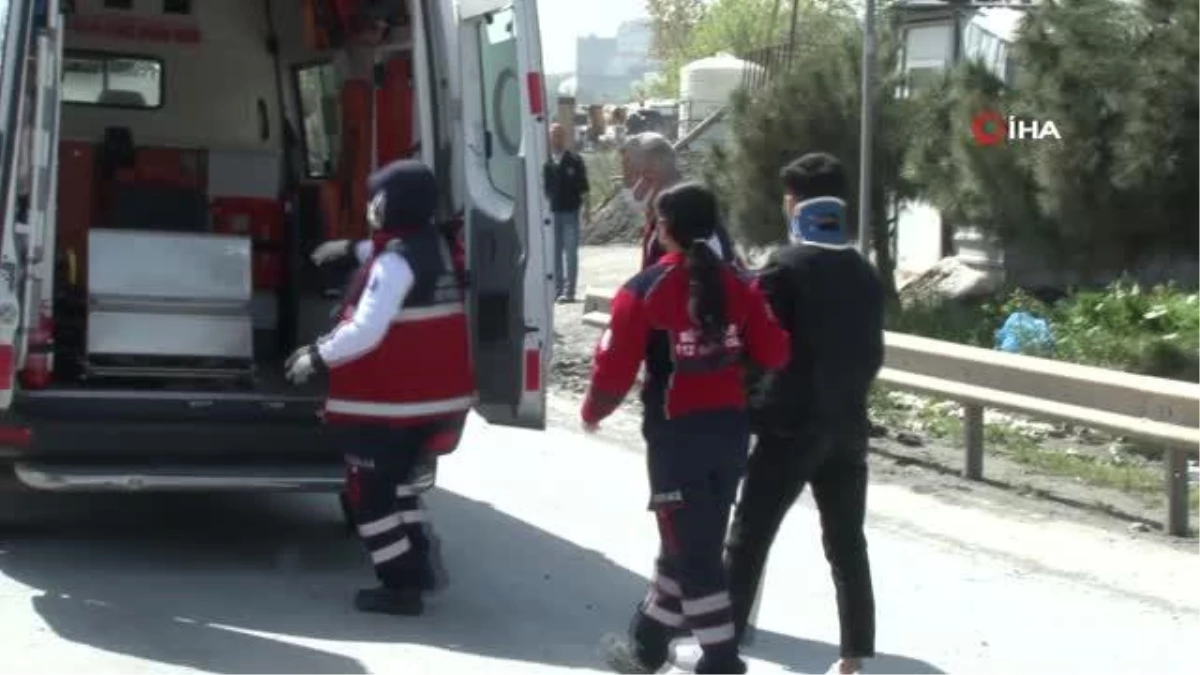 Basın Ekspreste minibüs takla attı: 2 yaralı
