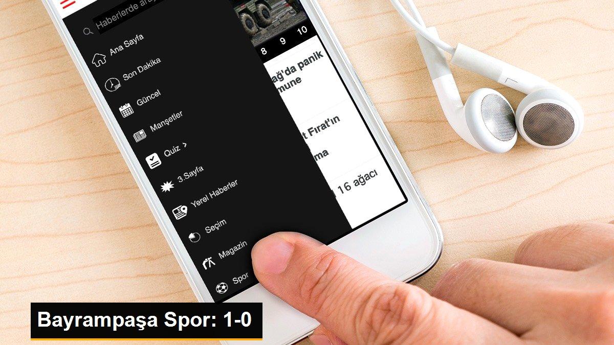 Bayrampaşa Spor: 1-0