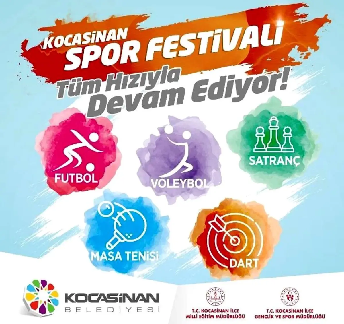 Kocasinan Belediyesinin düzenlediği "Spor Festivali" sürüyor