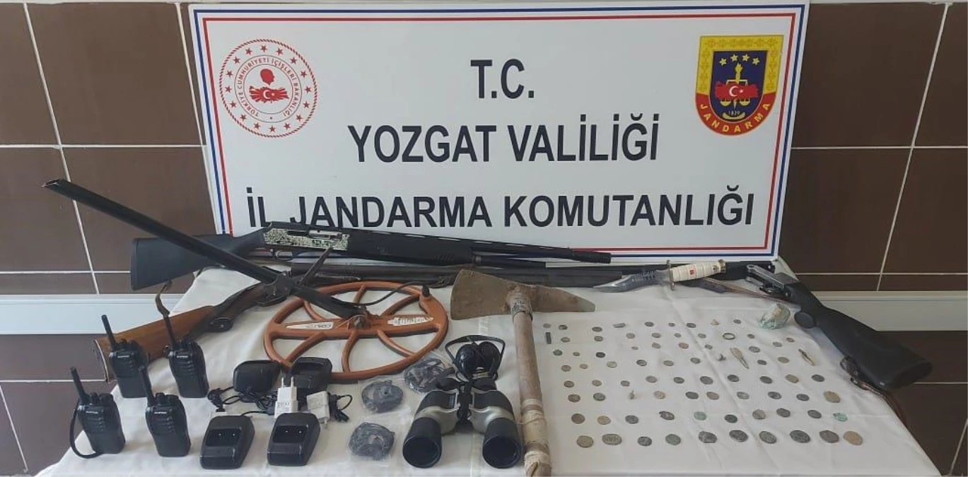 Yozgat\'ta 71 sikke, 6 obje, ok ucu ve yüzük ele geçirildi