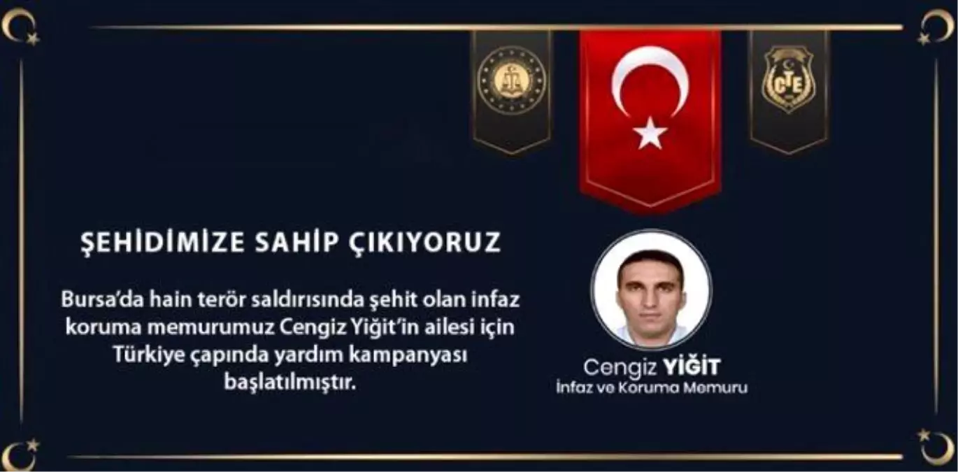 Bursa\'daki terör saldırısında şehit olan Cengiz Yiğit\'in ailesi için yardım kampanyası başlatıldı