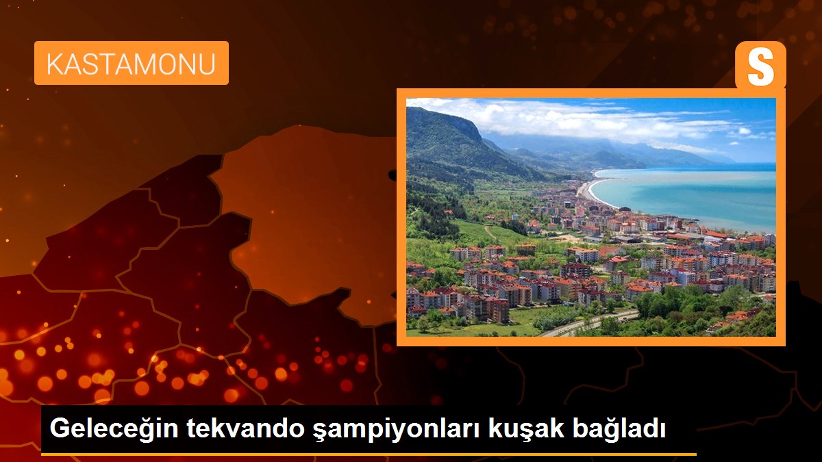 Geleceğin tekvando şampiyonları kuşak bağladı