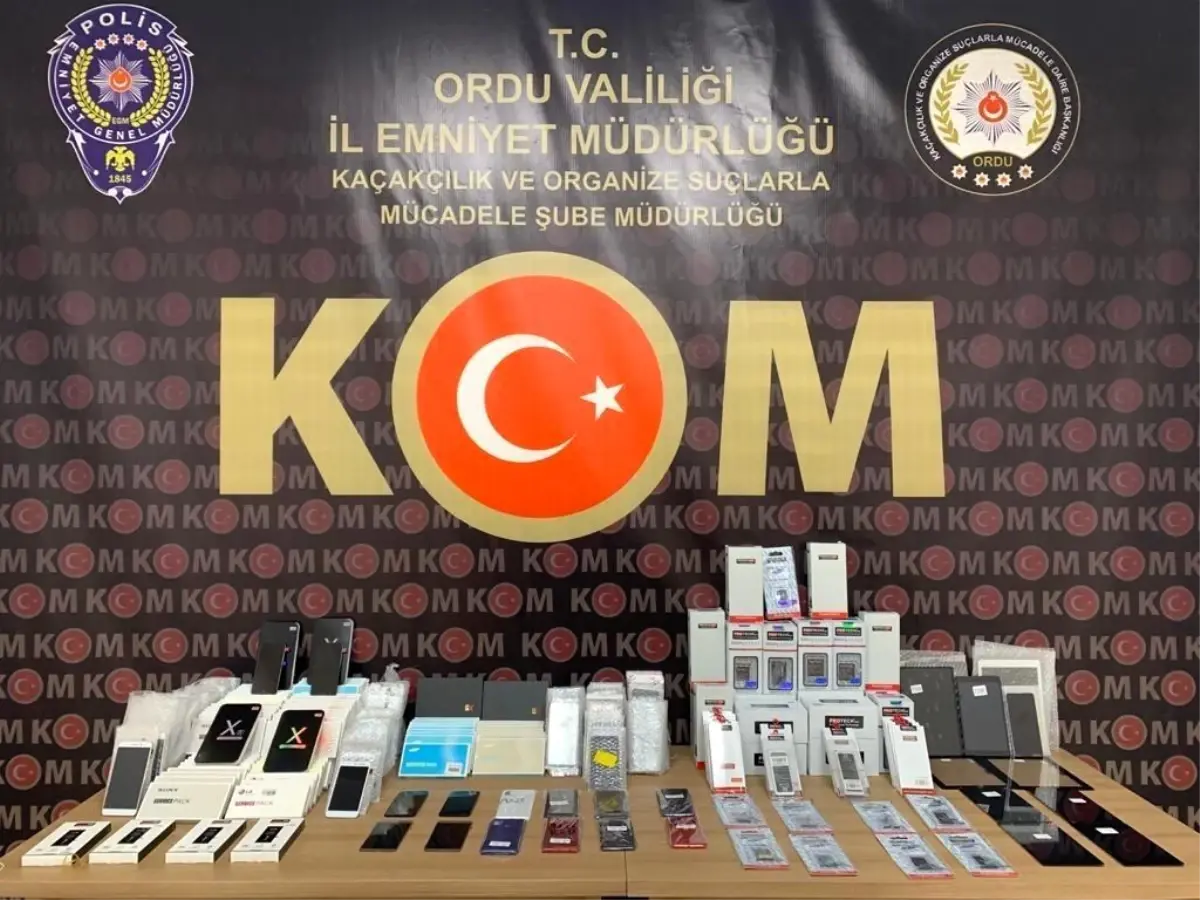 Ordu\'da kacak cep telefonu kontrolü