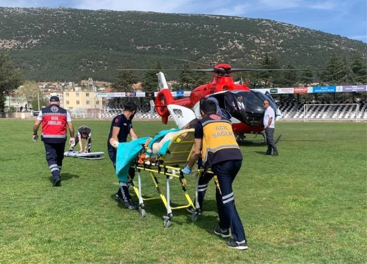 Son dakika haberi: Burdur\'da elektrik akımına kapılan kişi ambulans helikopterle hastaneye ulaştırıldı