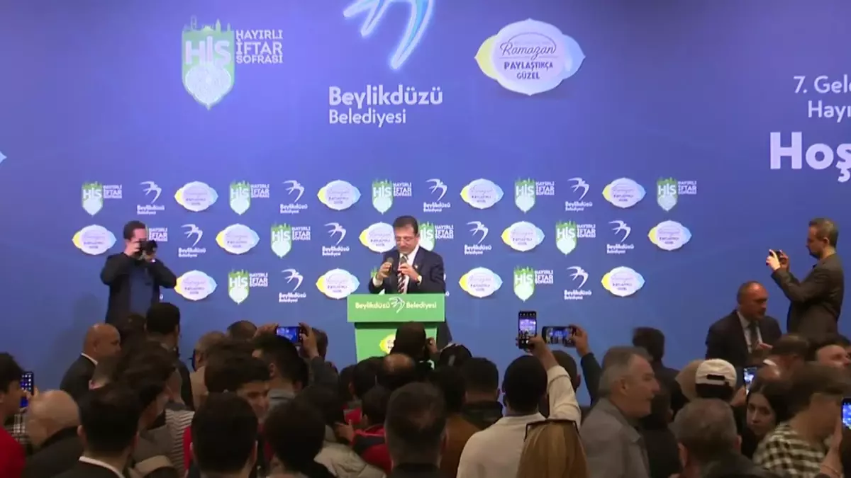 İmamoğlu: "Kadir Gecesi\'nde Bile, Ramazan Ayında Bile İftira ile Kumpas ile Bize Kötülük Düşünenlere Bile Allah Yardım Etsin"