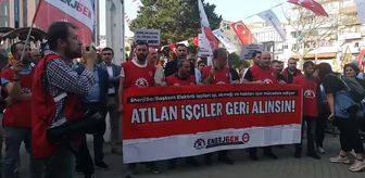 İşten Atılan Enerji İşçileri Kocaeli'nde: 'Megafonu Bırakıp Tornavida Tutmak İstiyoruz'