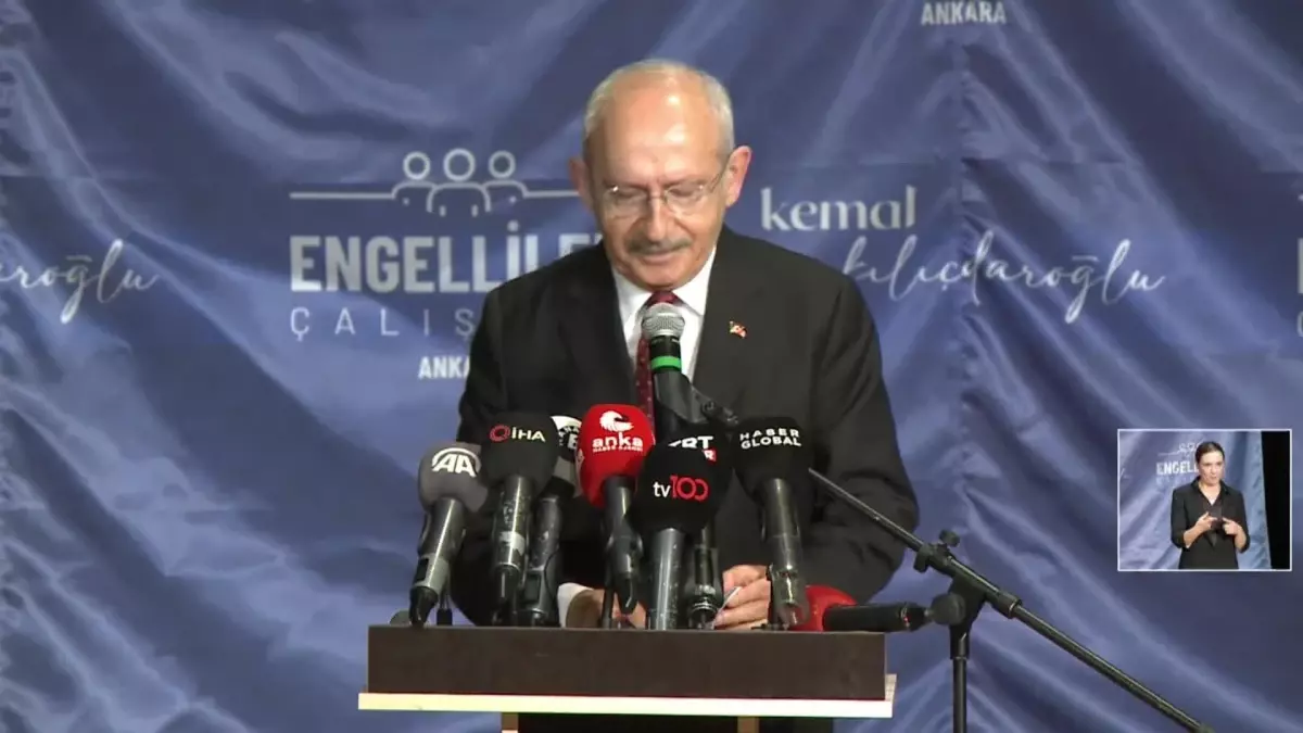 Kılıçdaroğlu\'ndan Engellilere: "Bu Çalıştayın Sonuçlarını Alın, İktidar Olduğumuzda Bize Sorun. Bir Tarafa Bırakmayın"